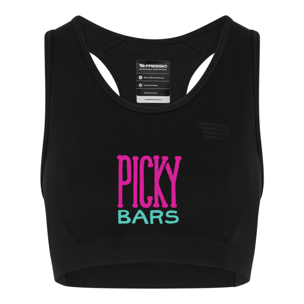 Women's Sustain Long Line Crop Bra Thumbnail